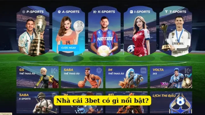 Nhà cái 3bet có gì nổi bật?